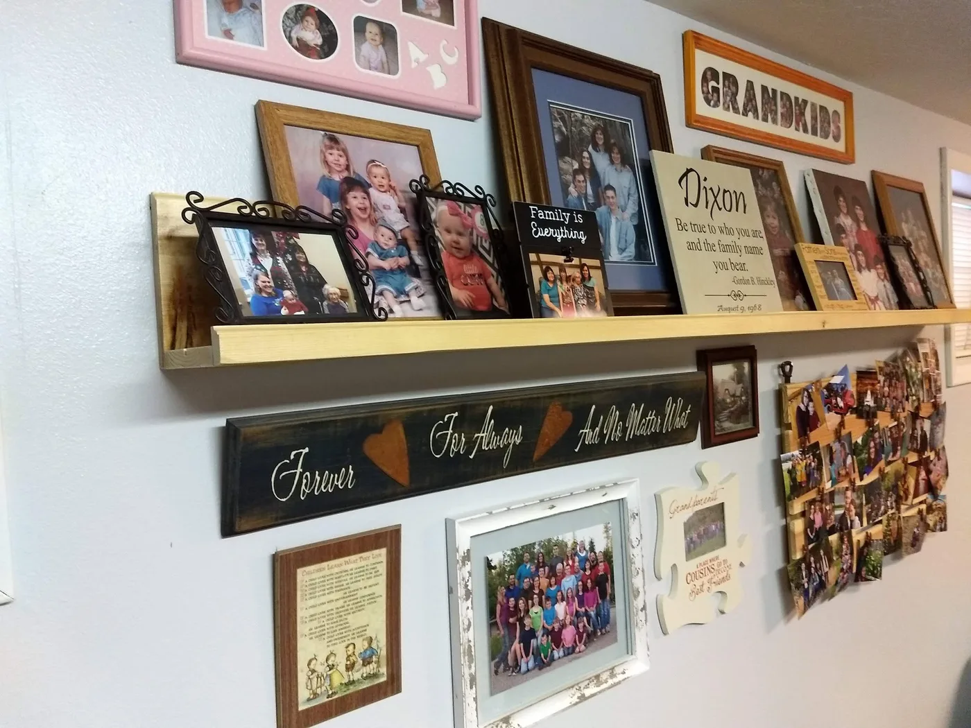 Custom Picture Shelf